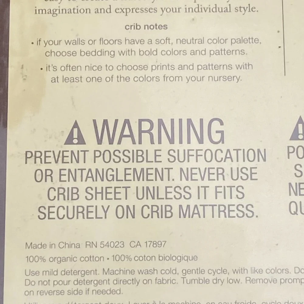 Baby GAP Organic Cotton Safari Fitted Crib Sheet